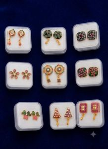 Assorted Ethnic Earrings (Set of 9)