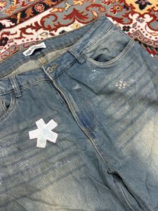 Distressed Vintage Zara Blue Unisex Denim Jeans