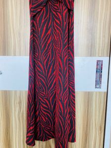 Party Wear Red Gown