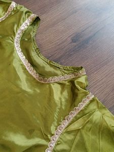 Elegant Olive Kurta Set with Dupatta