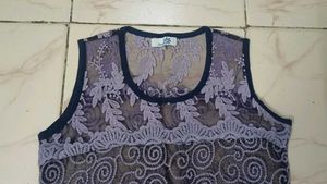 Sheer Lace Floral Tank Top