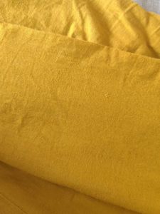 Yellow Cotton Cigar Pant