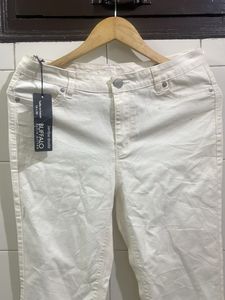 Classic White Denim Jeans