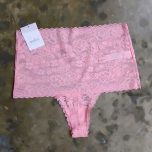 Auden Pink Lace Thong Panty