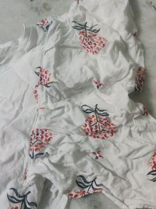 White Indo Western Crop Top