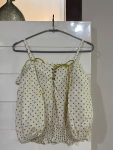 Polka Dot Crop Top
