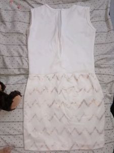 White Sleeveless Mini Dress