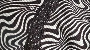 Trippy Zebra Lace Trim Camisole