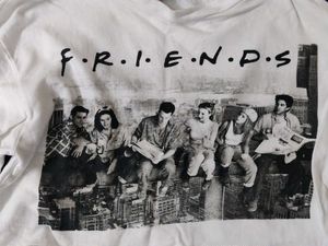 White Friends Themed Top