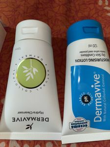 Dermavive Dry Skin Moisturiser 120ml  & Dremavive Hydra Cleanser 125ml Combo