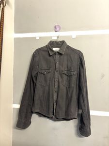 Graphic Print Denim Jacket