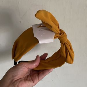 Mustard Yellow Bow Headband