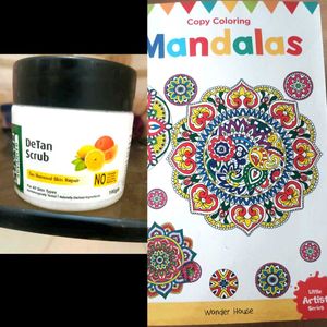 DeTan Scrub - Tan Removal with free Mandalas color