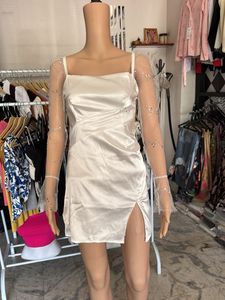 urbanic Elegant White Cocktail Dress