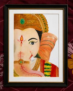 ganesh ji handmade painting 🎨🖌️