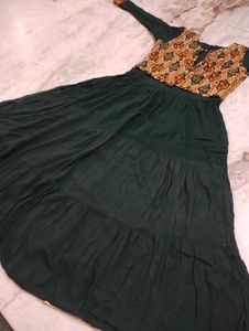 Elegant Green Ethnic Dress