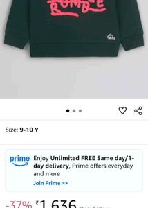 cherry crumble Boys Cotton Crew Neck Sweatshirt