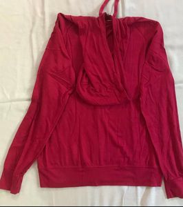 Red Hoodie with Zipper
