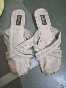 Women's Beige Flat Sandals