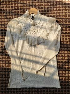 White Formal Top