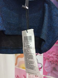 Sparkly Blue Crop Top