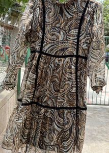 Chic Paisley Print Tiered Dress