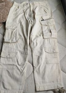 Off White Cargo Jeans