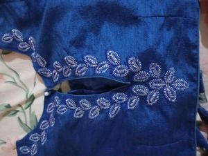 Cotton Embroidery Saree