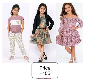 Combo of 3 Cute Girls Clothing Set