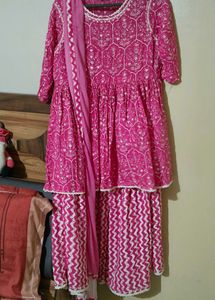pink sharara set