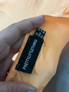 BRANDED Elegant Orange Wrap Top