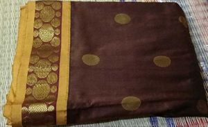 New Elegant Burgundy Silk blend Saree