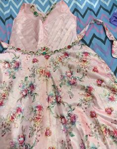 Beautiful Pink Floral Gown