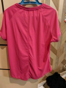 Vibrant Pink Athletic T-Shirt