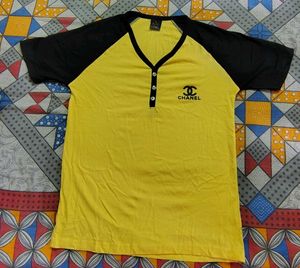 Chanel Inspired Yellow &amp; Black T-Shirt