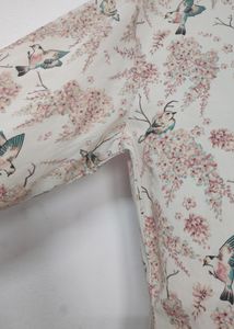 Pretty Top With Beautiful Parrot Prints