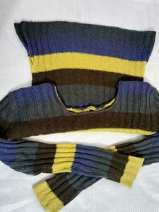 Striped Knit Top 🧡