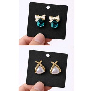 Elegant Pearl &amp; Gemstone Earrings combo of 2