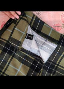Plaid Wrap Skirt