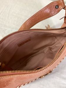 Vintage Y2K ISSAC Tan Leather Hobo Bag