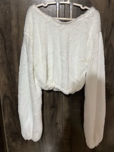 Fluffy White Lounge Set (L to XL SIZE)