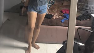 Light Wash Denim Shorts