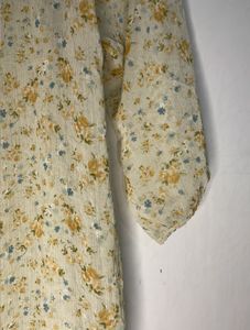 Floral Print Peasant Top