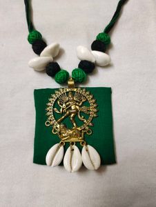 Unique Nataraja Pendant Necklace &amp; Earrings Set