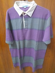 Indonesian  make BALENO cotton half  sleeved T-shirt- purple  &amp; Grey coloured