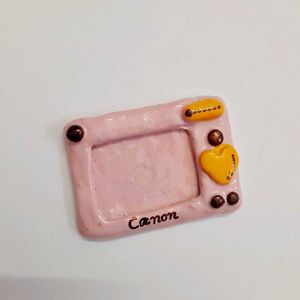 Cute Pink Camera Photo Frame