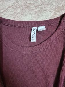 H&amp;M Espresso Ribbed Long Sleeve☕️