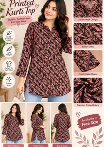 Stylish Printed Kurti Top