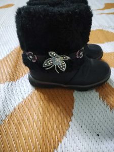 Kids Black Boots