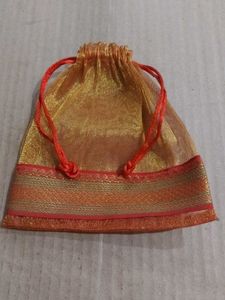 6 Assorted Drawstring Pouches Potli bags